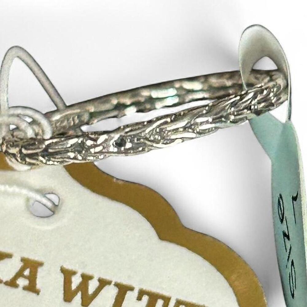 Annika Witt Sterling Silver Braided Ring 7 Minimalist Coquette Romantic Gift 7